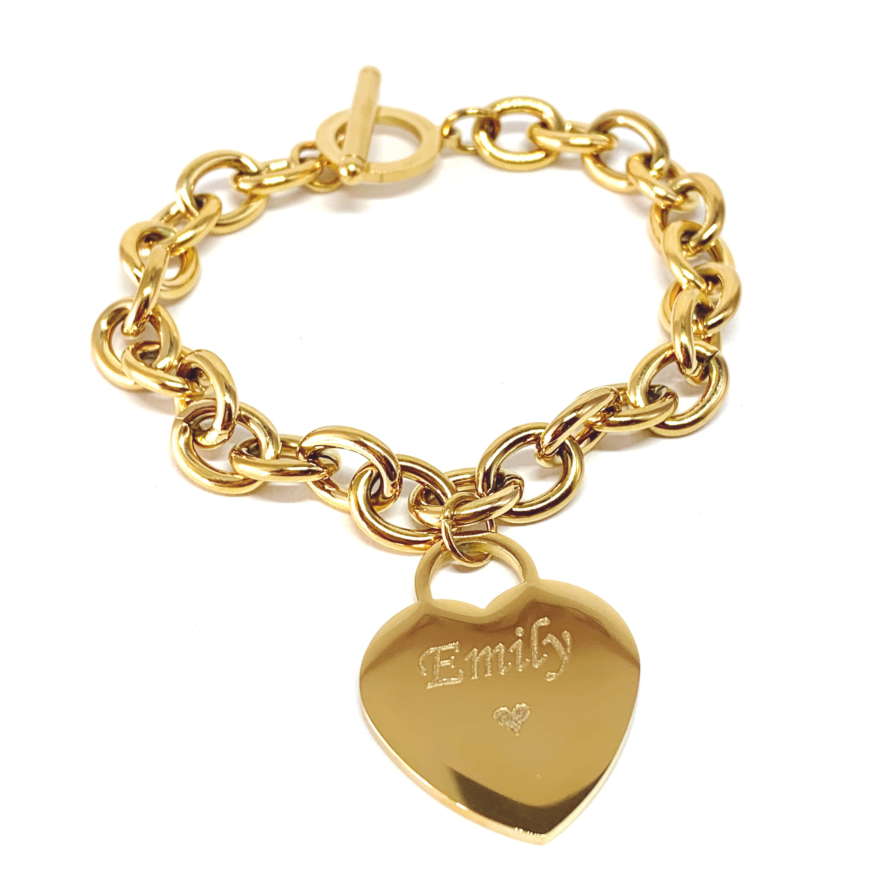 BRACCIALE CATENA CON PENDENTE A CUORE FDreams