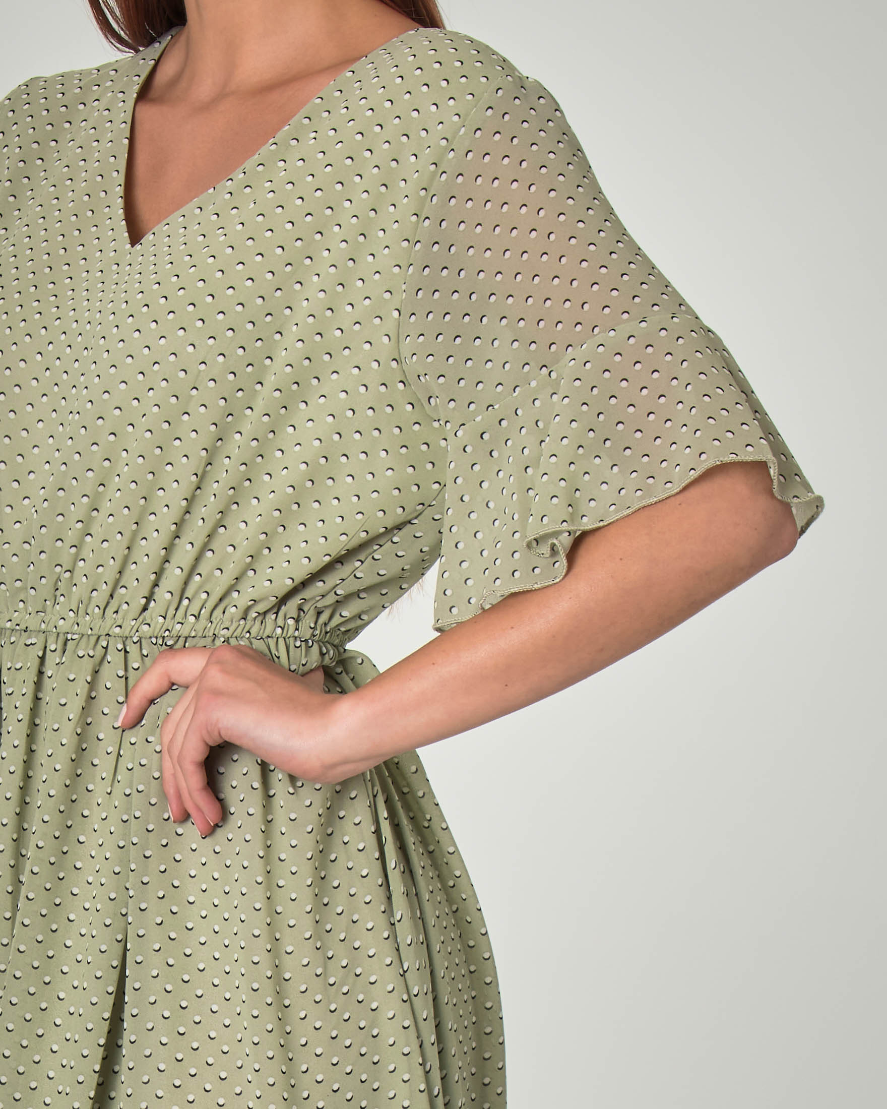 T-Shirt Essentials Scollo A V Donna - MistoCotone Modal, Comoda E Morbida - Foto 8