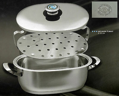 Set lasagnere con casseruola ovale in acciaio inox - Master