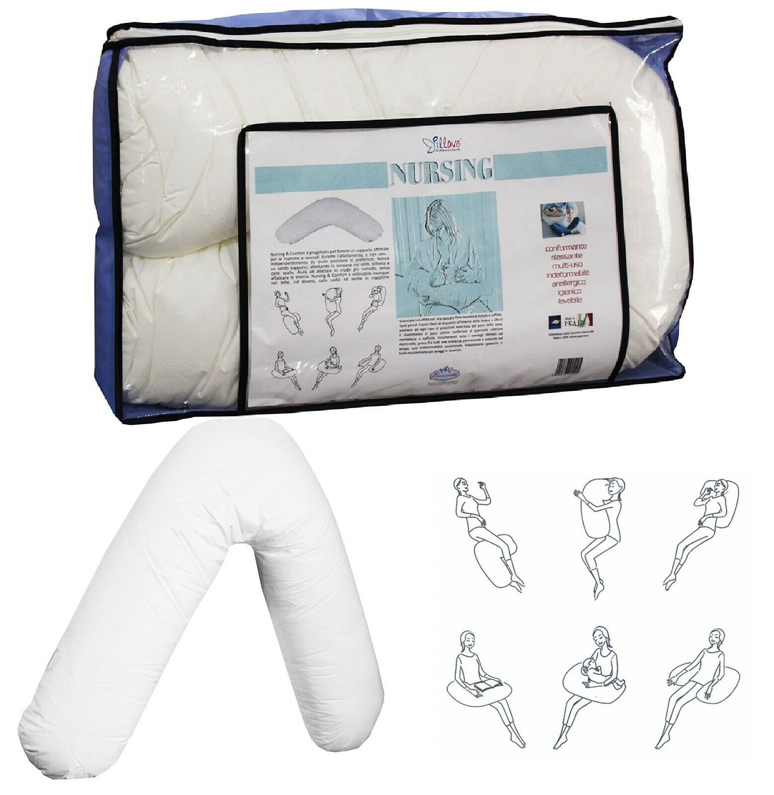 N/A Core con Cuscino Letto Multi-Lunghezza e Multi-Dimensione