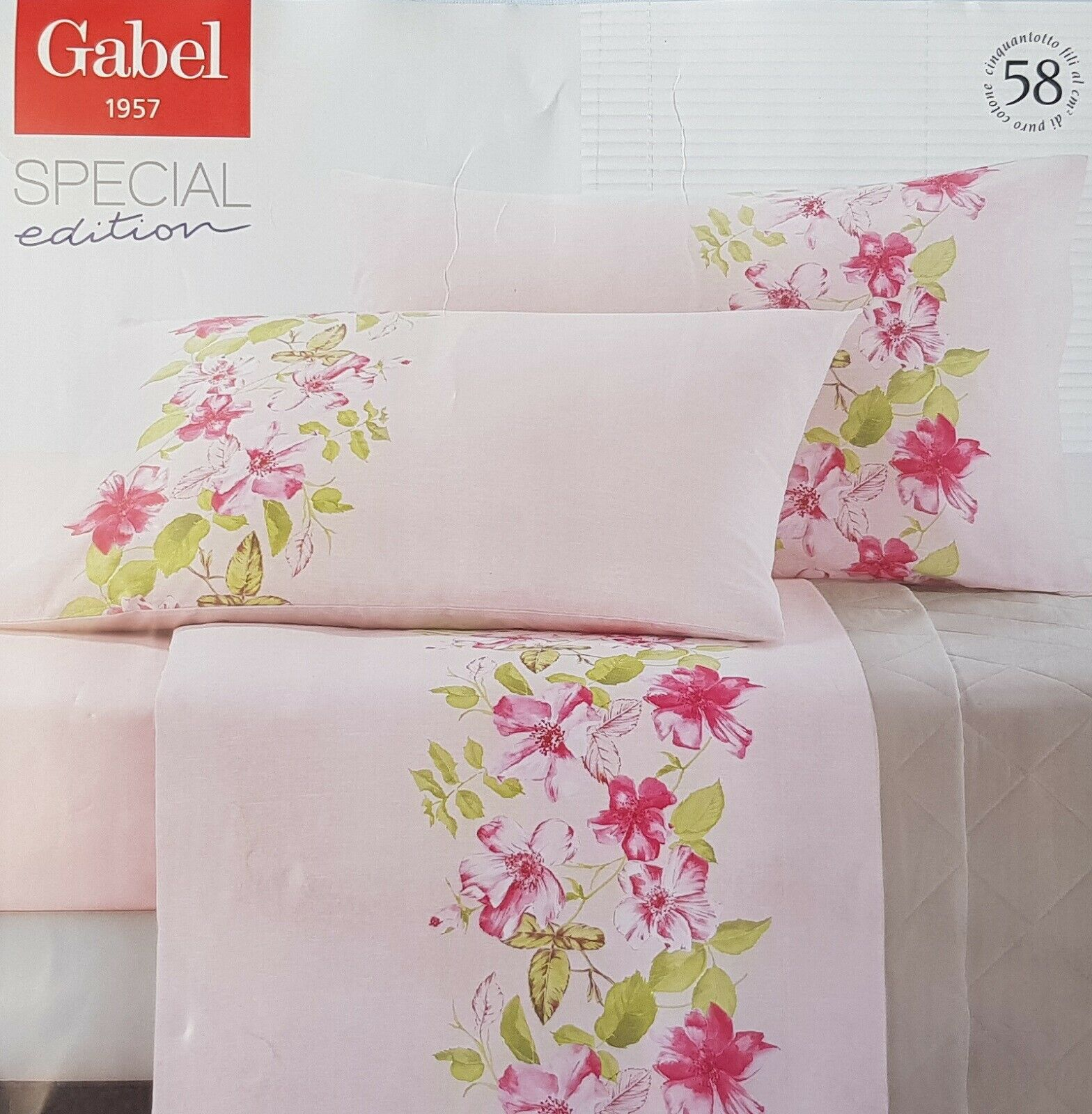 LENZUOLA MATRIMONIALE COTONE GABEL COMPLETO LETTO 2 PIAZZE