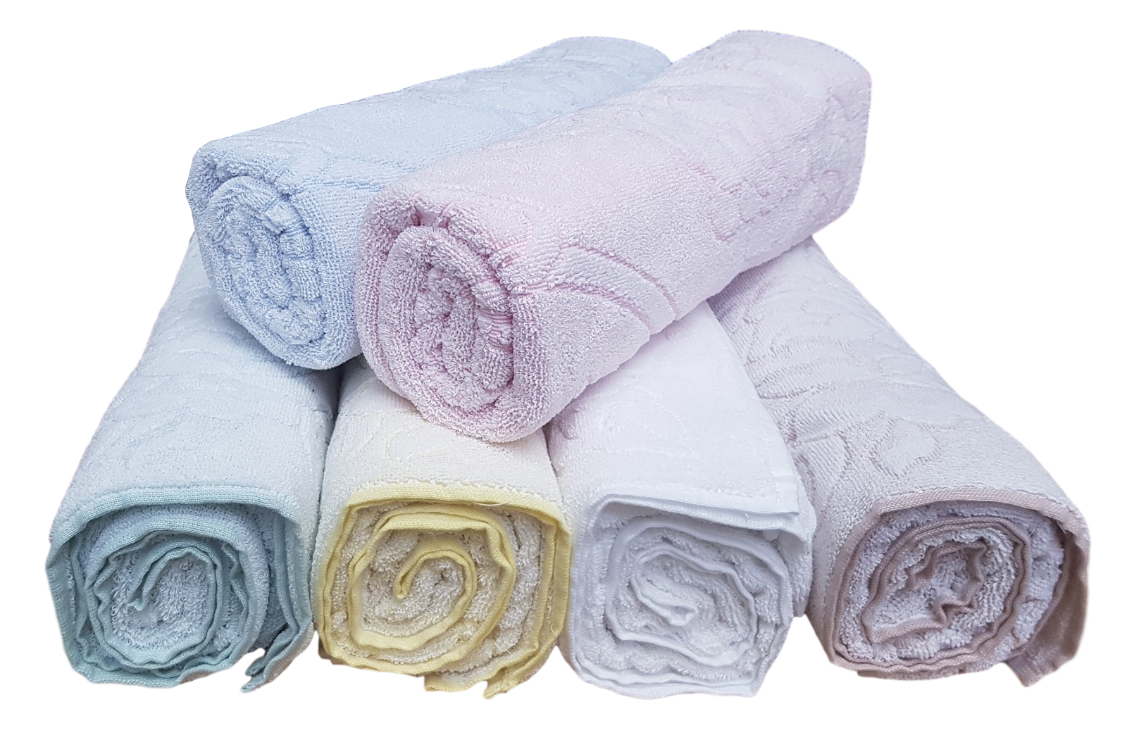 Set 2 Asciugamani Cotone Made In Italy - 110x60 Cm + 60x40 Cm - Colore Cipria - Foto 5