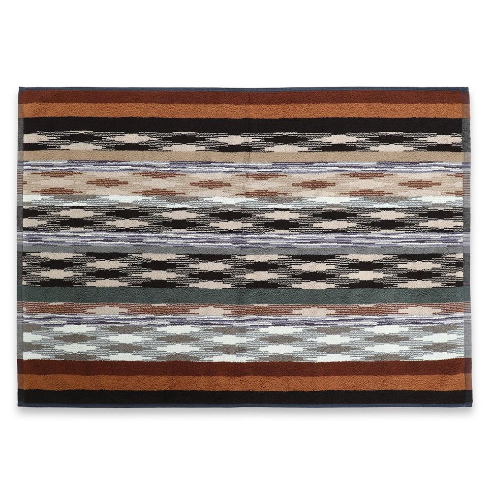 Missoni Home YWAN 165 tappeto bagno 60x90 cm riga marrone a fiamma