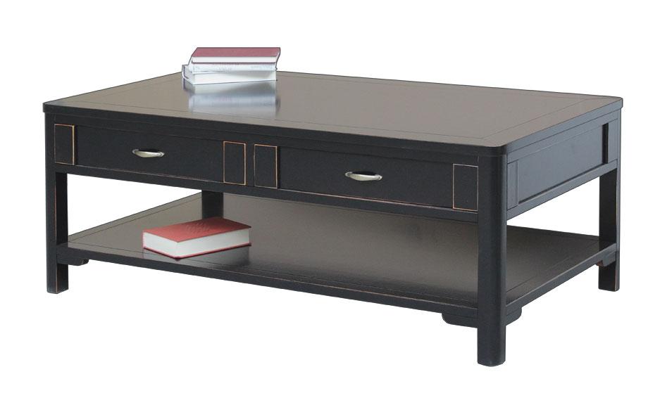 Black lacquered coffee table Ferrettohome by Veronastyle
