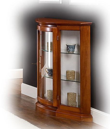 Kleine Vitrine halbrund