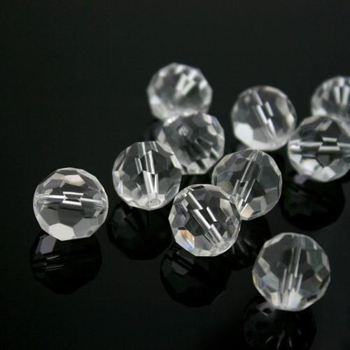 Perline A Sfera Con Sfaccettature Rotonde Perline Distanziatrici Allentate In Vetro Di Cristallo For La Creazione - Foto 12