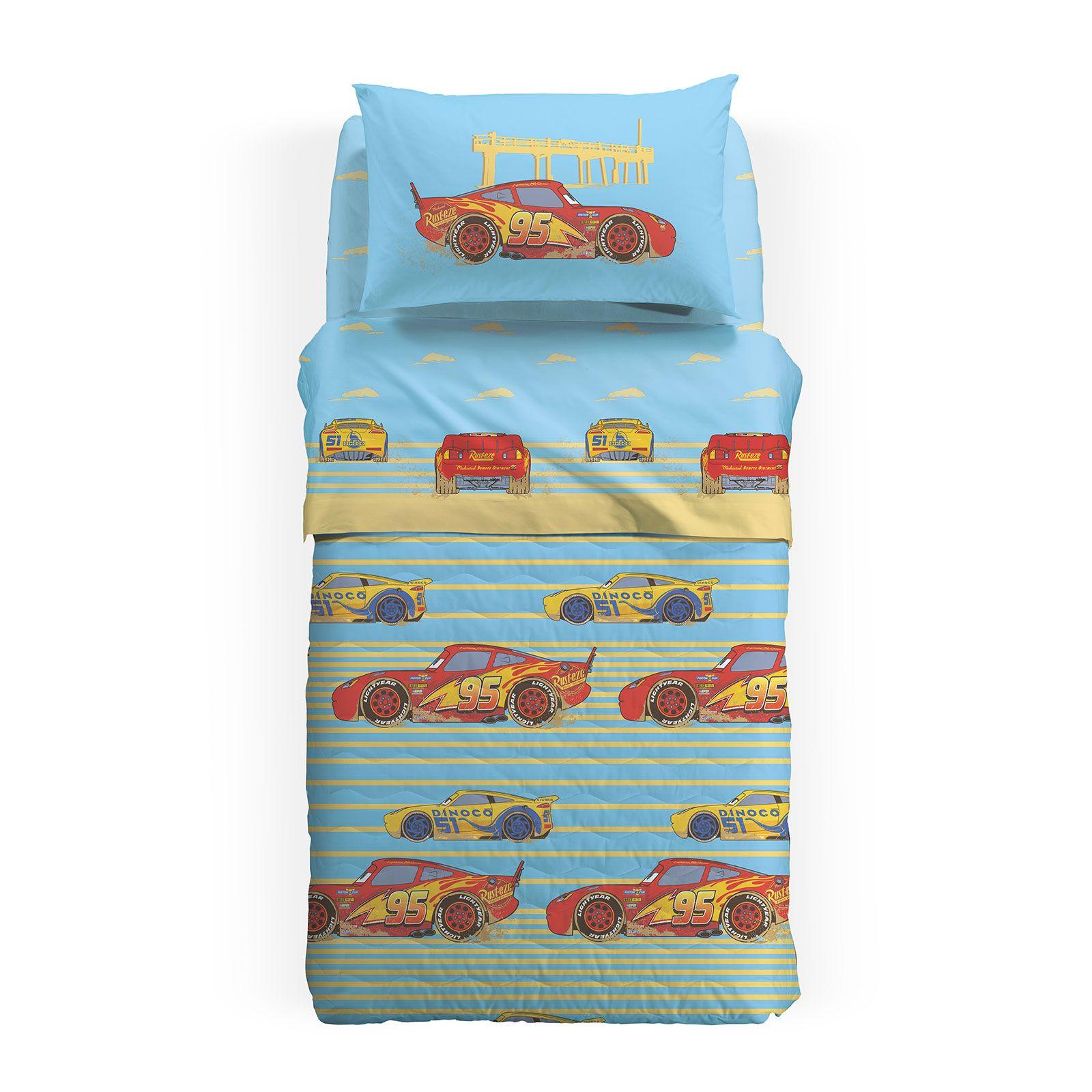 Trapunta Piumone Letto Singolo 1 piazza Cars ARANCIONE Disney Pixar