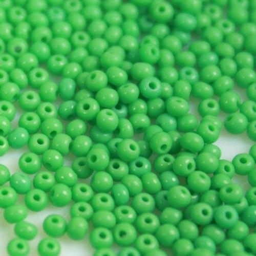 Perline Di Vetro Opaco Verde 4 Mm – 6/0, Circa 1400 Pezzi (110g) Per Creazione Gioielli, Braccialetti, Collane, Fai Da Te