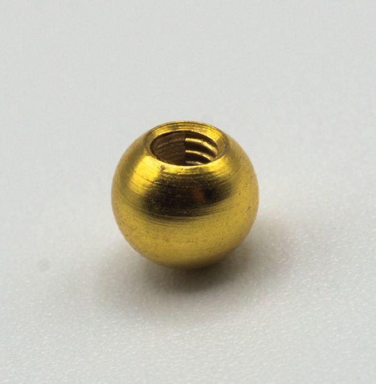 Sfera In Ottone Ø 12 Mm Con Filettatura Interna M4 – Palla Metallica Con Vite – Per Maniglie, Accessori, Decorazioni, Esterni - 5