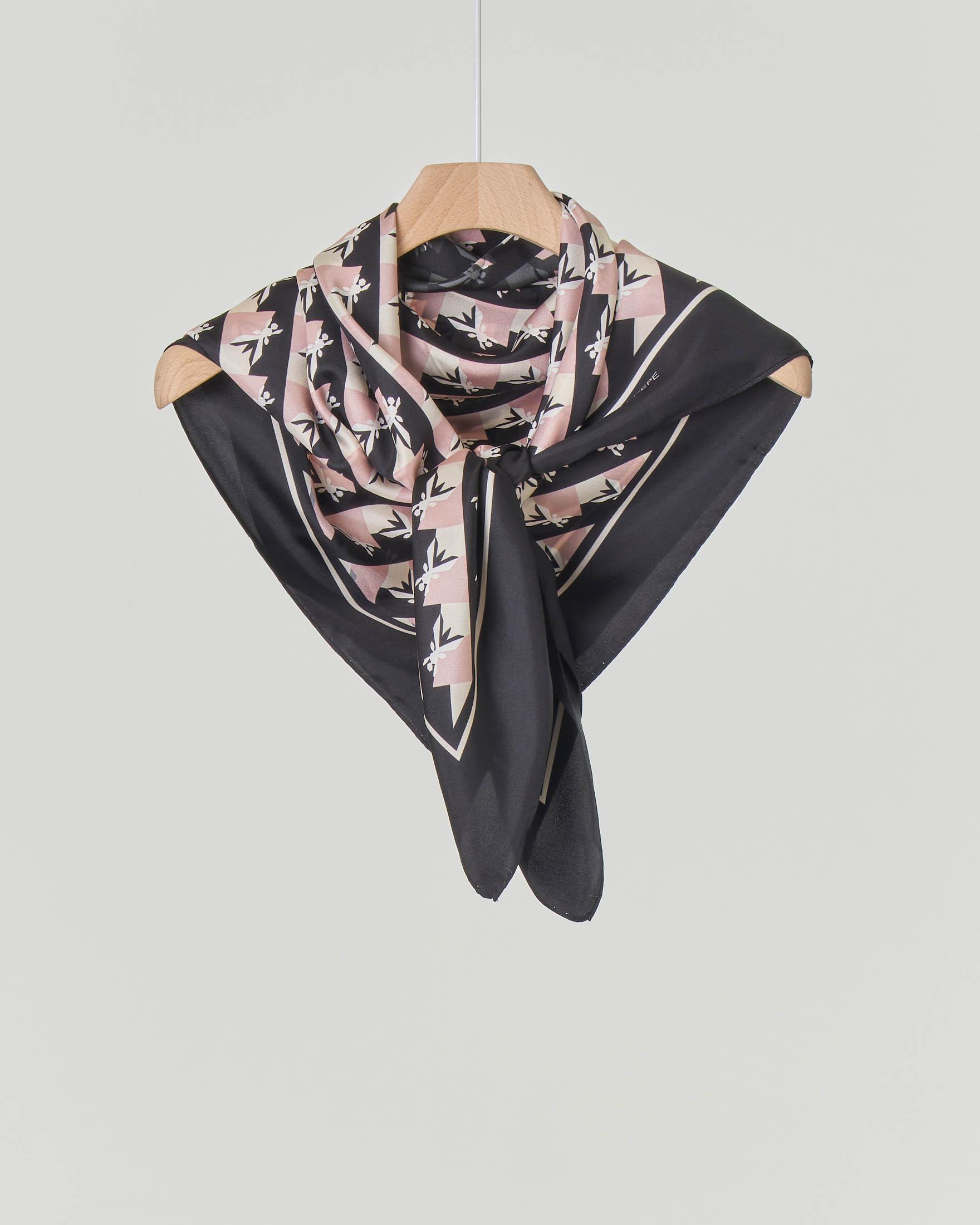 Accessori Moda Estate Foulard Quadrati Stampa Geometrica