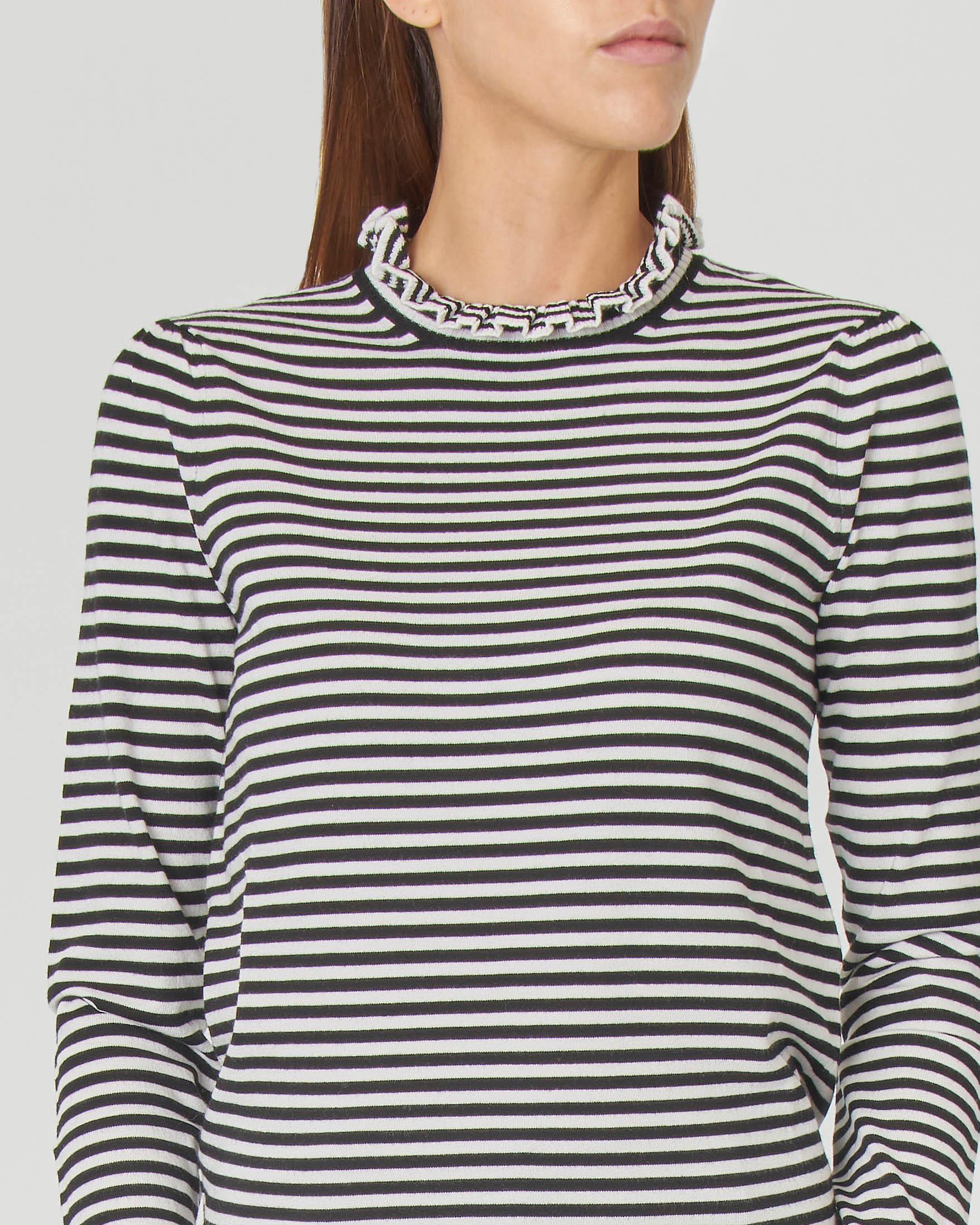 Maglia Arbitro Umpire Pro A Righe Bianche/Nere - Poliestere Traspirante, Con Zip E Colletto, Unisex - Foto 13