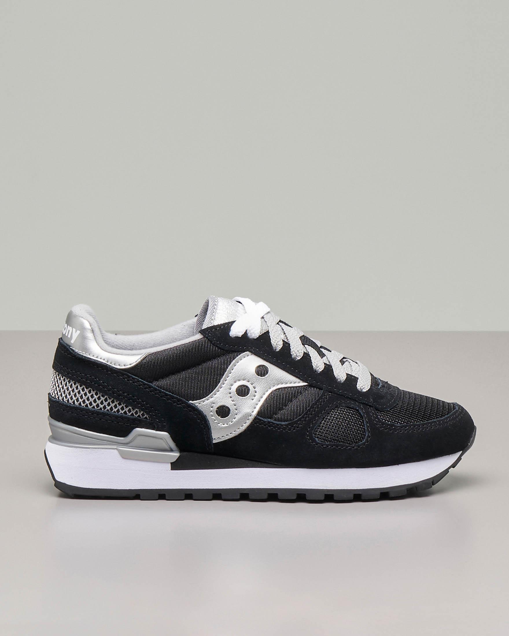 saucony nere argento shadow