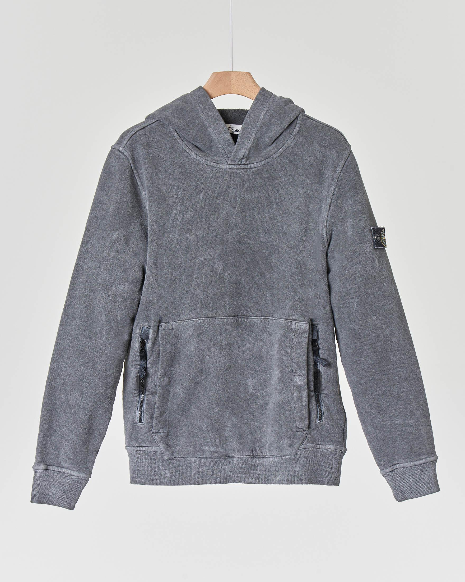 Felpa stone island con on sale zip