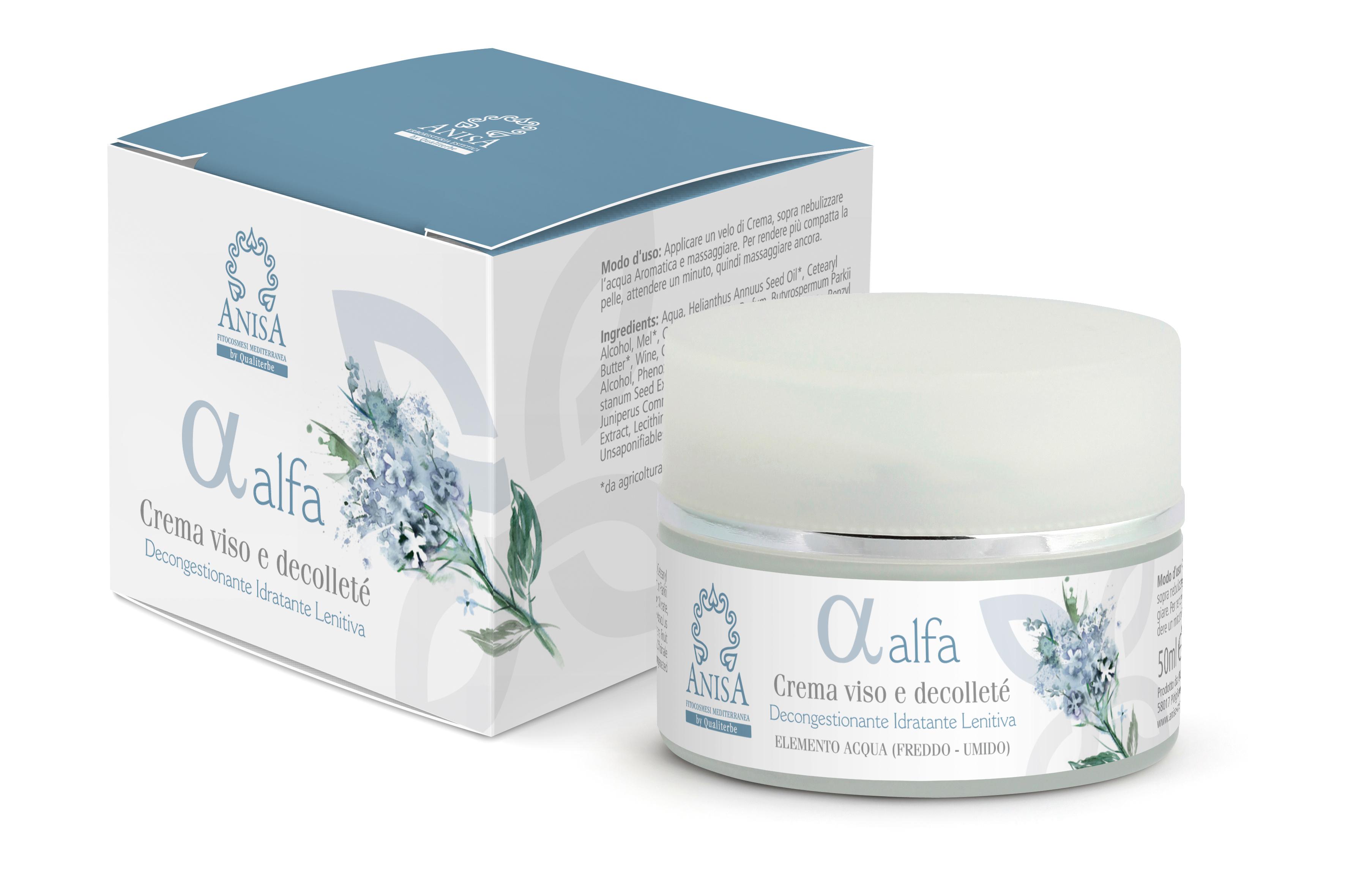 Crema Alfa 50ml Viso e Decolletè Superior Texture Linea Professionale ANISA by Qualiterbe