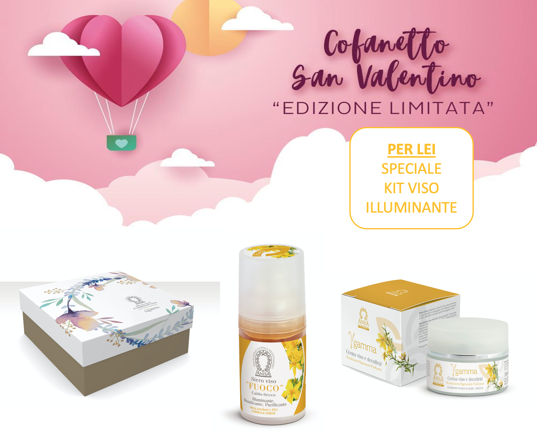 KIT PER LEI ANISA VISO ILLUMINANTE EDIZIONE LIMITATA