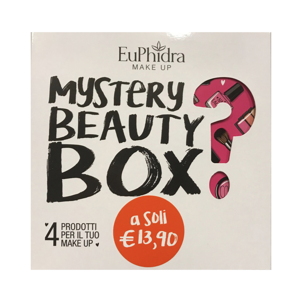 EUPHIDRA MISTERY BOX FONDOTINTA, ROSSETTI, SMALTI E MAKE UP