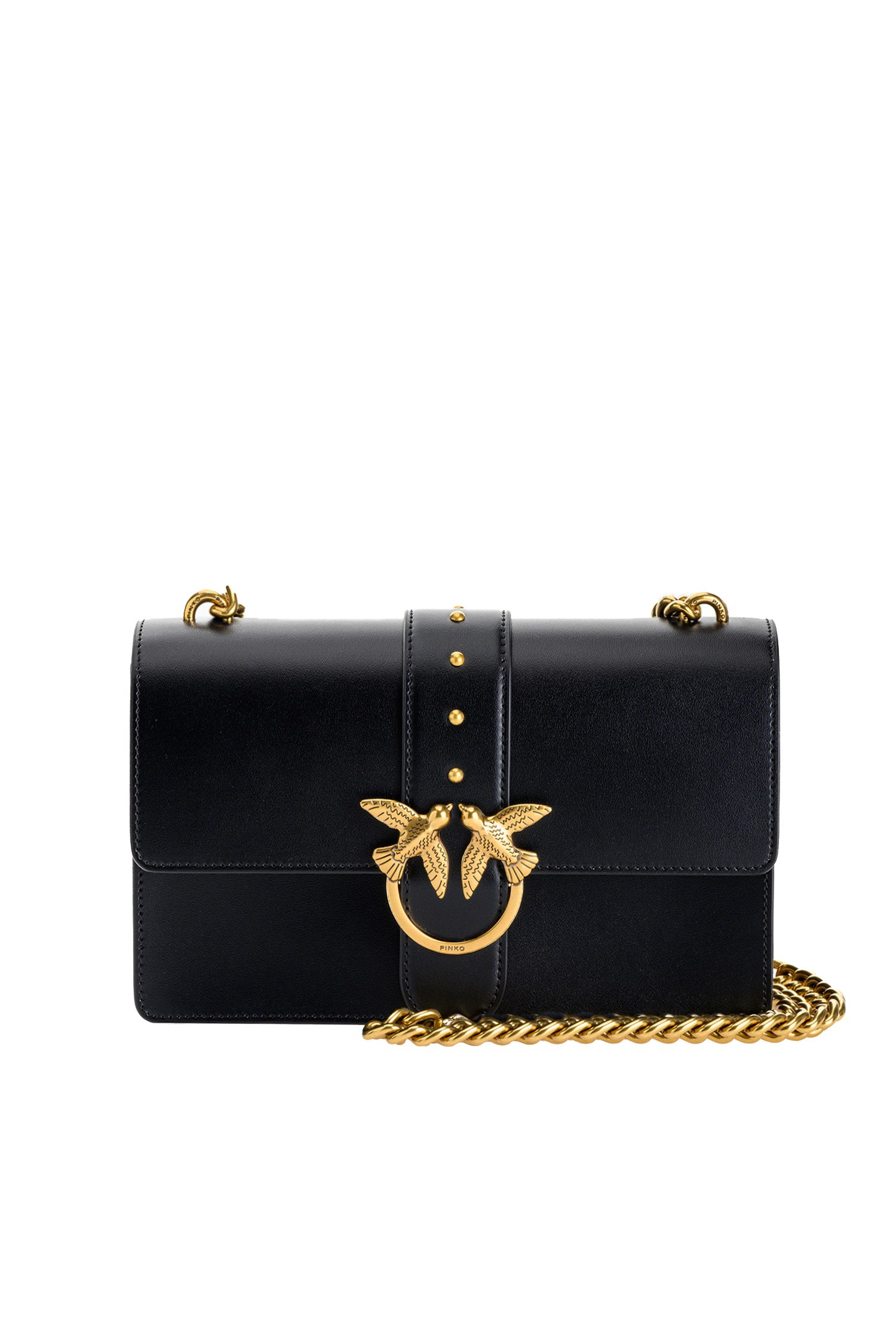 pinko bag nera e argento
