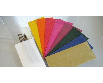 Buste portaposate colorate 105x250  con tovagliolo 