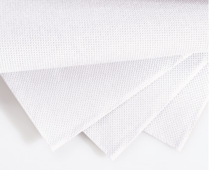 Tovagliolo Ovatta FSC 38x38 2 veli Punta Punta bianco