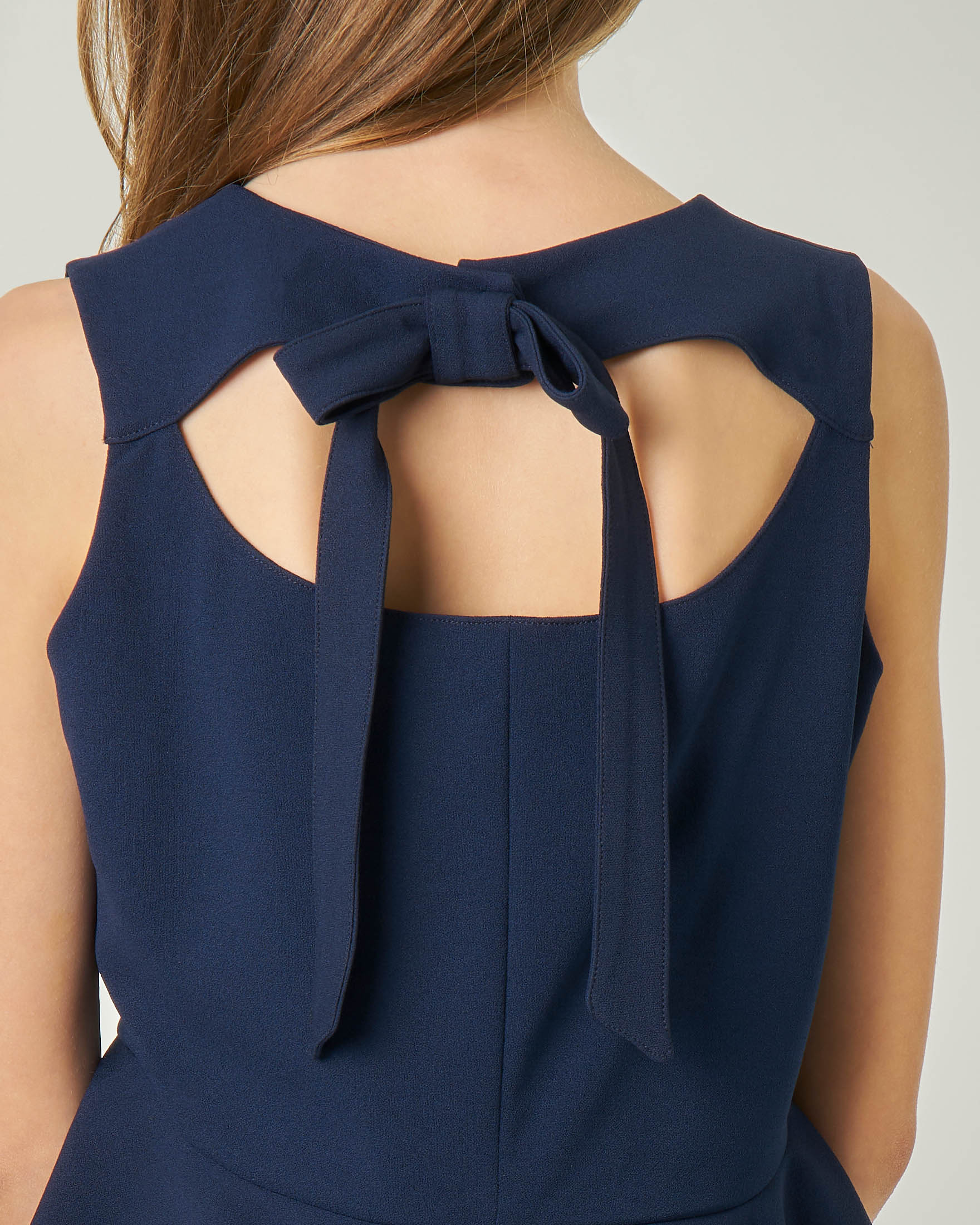 Camicia blu senza maniche in tessuto stretch 40-44 image