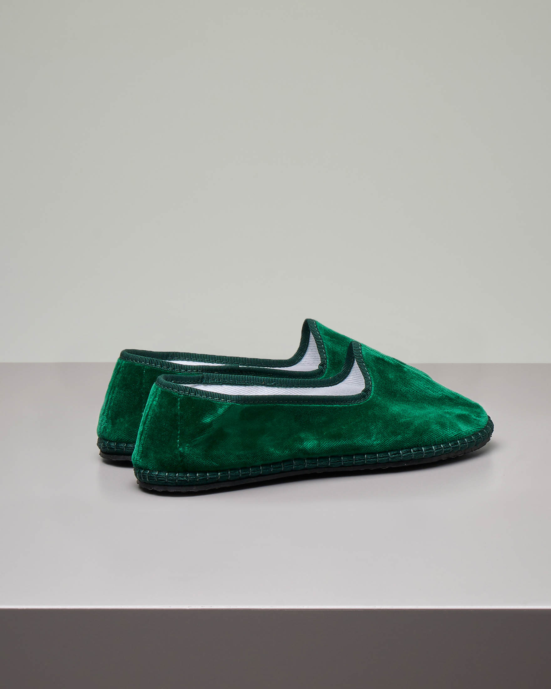 Scarpe 2025 velluto verde