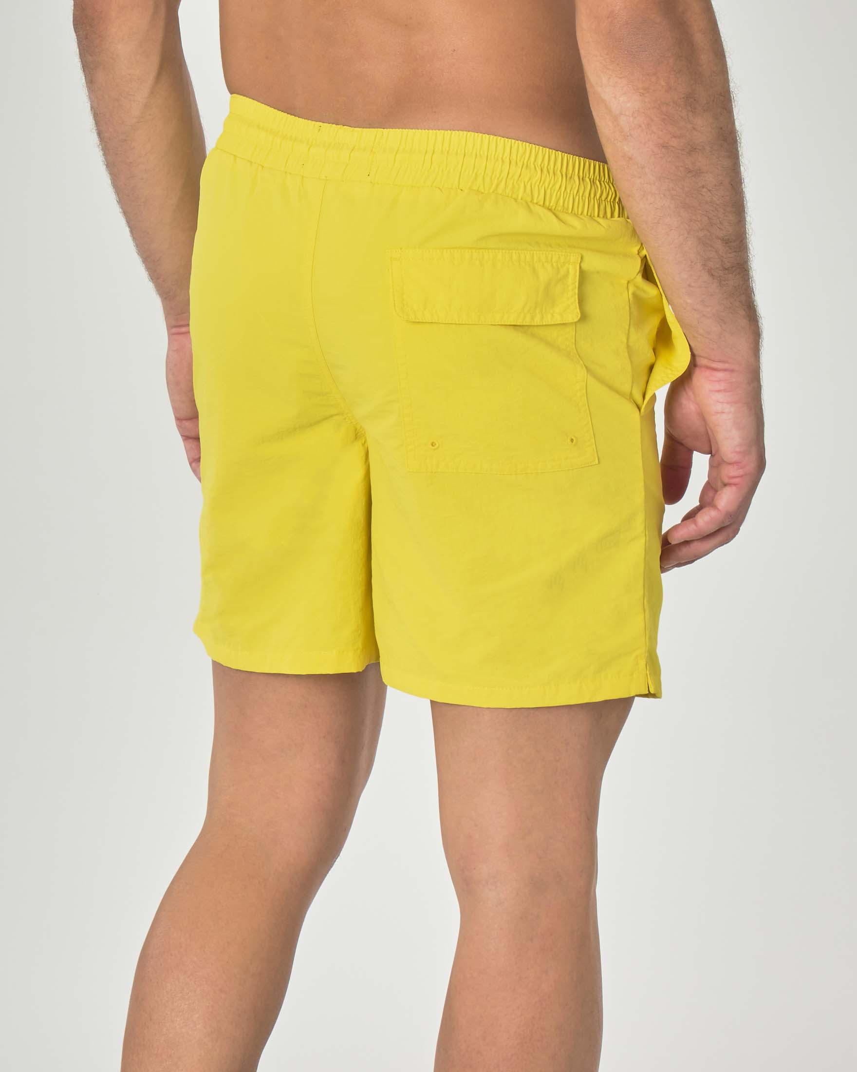 Boxer mare giallo con taschino sul retro