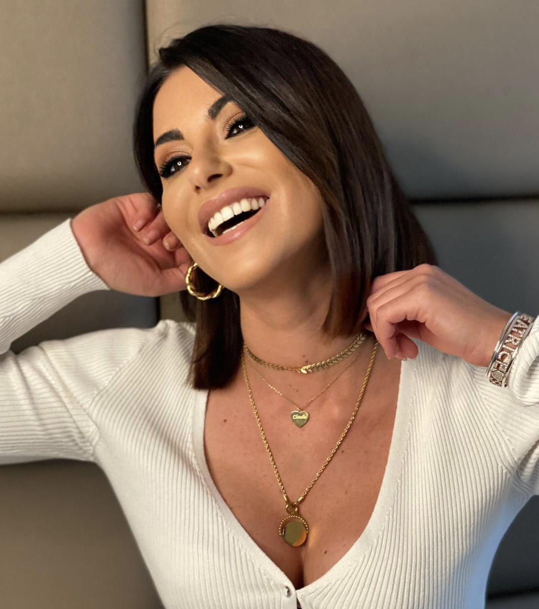 collanina con foglia collier choker necklace argento 925 placcata