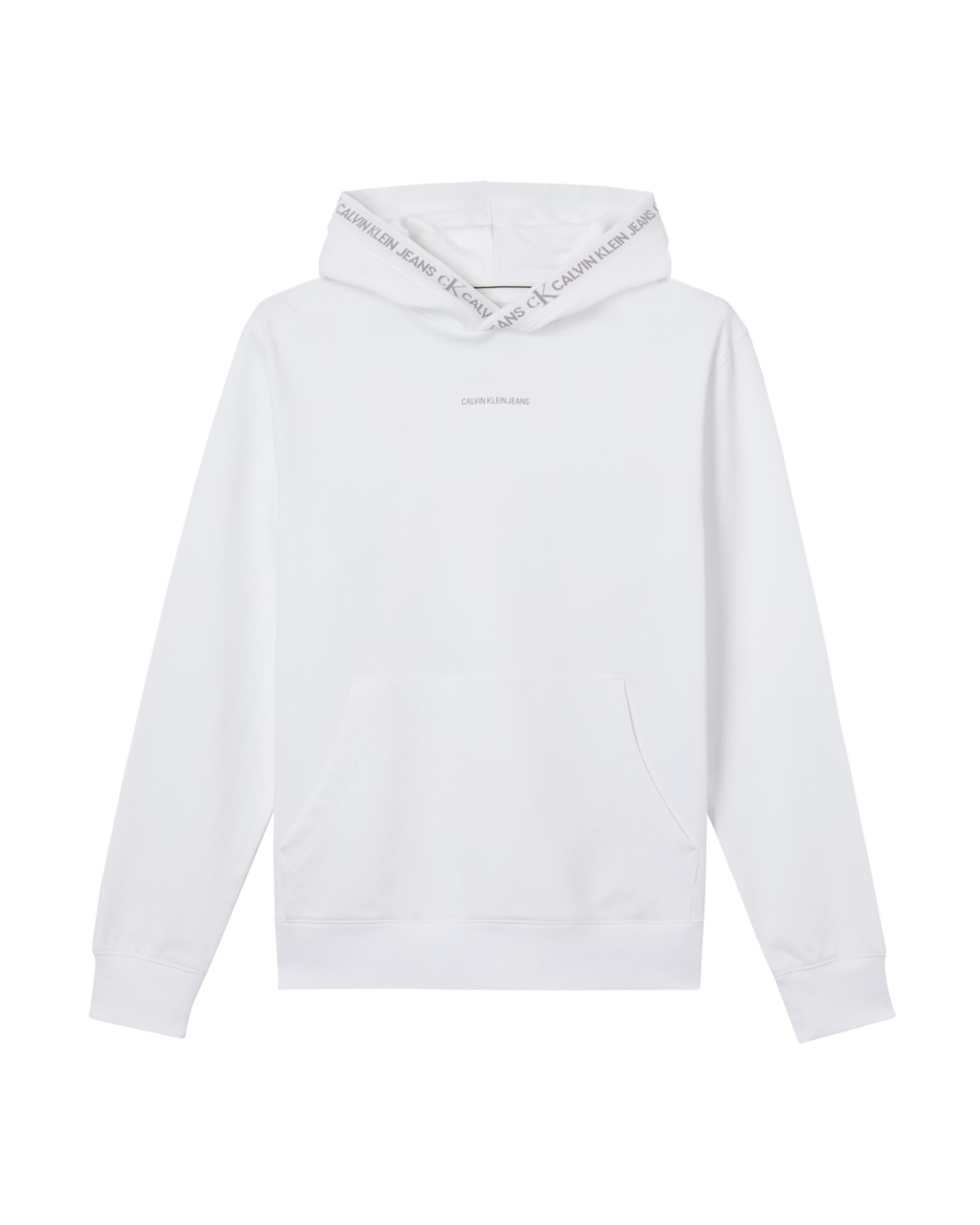 Barrow Felpa Bianca Con Cappuccio E Smile S6BKJUHS001-002