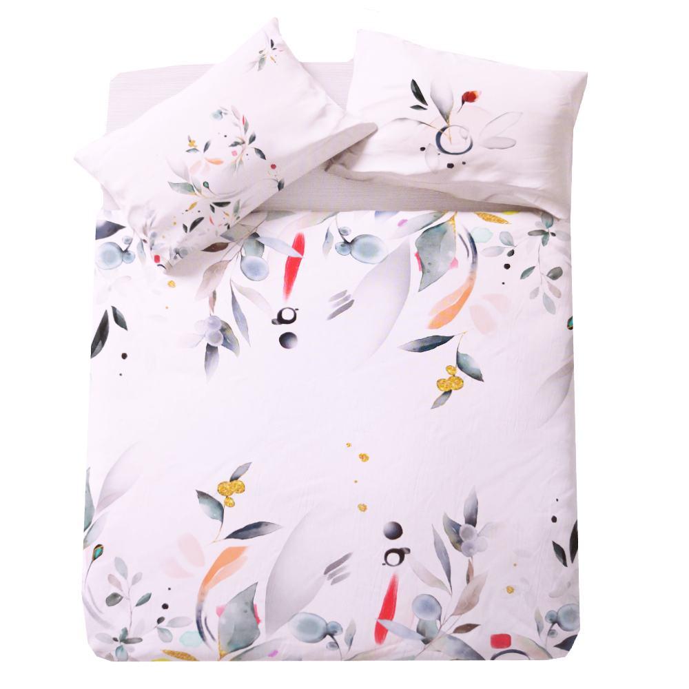 Gabel flower power completo letto matrimoniale, cotone