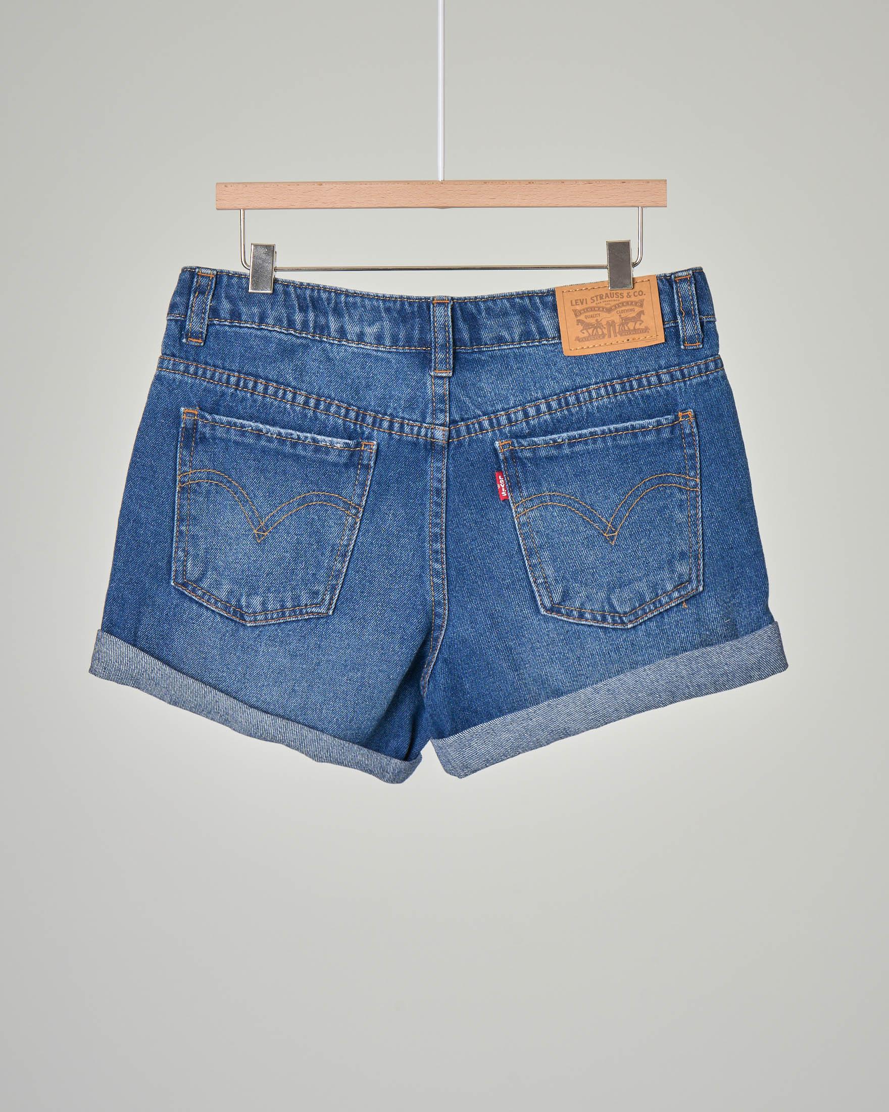 Bermuda jeans lavaggio stone wash medio 12-16 anni