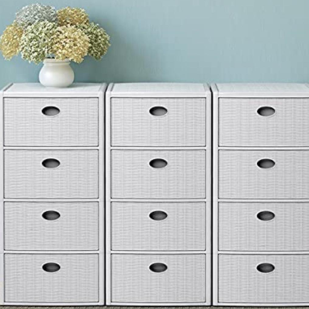 CASSETTIERA ELEGANCE 4 CASSETTI BIANCA