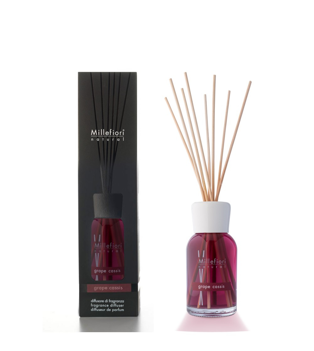 Diffusore di Fragranza a Stick 100 ml. Grape Cassis Millefiori Milano