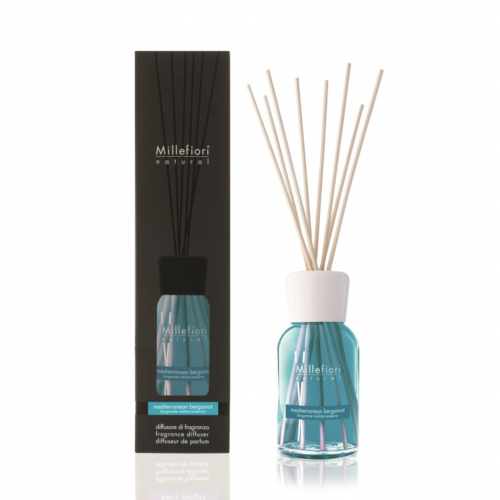 Diffusore di Fragranza a Stick 250 ml. Mediterranean Bergamot Millefiori Milano