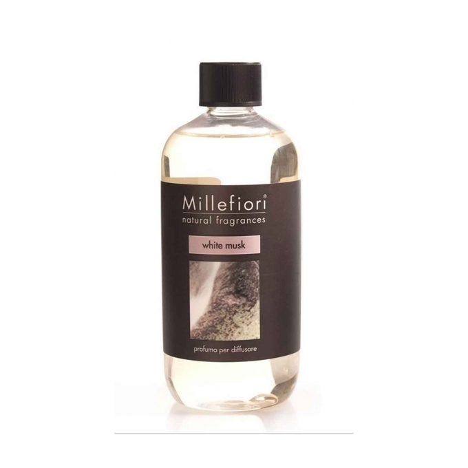 Ricarica per Diffusore a Stick 500 ml. Muschio Bianco Millefiori Milano