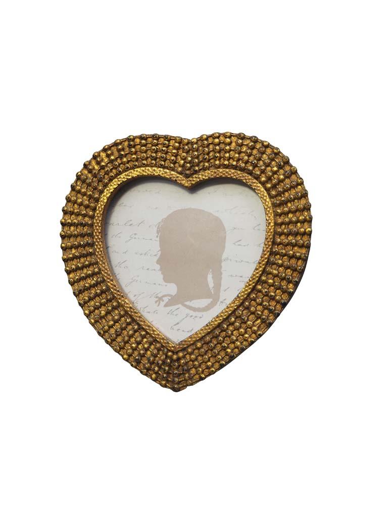 Portafoto Cuore Dorata 7,5x7,5 (10x10)