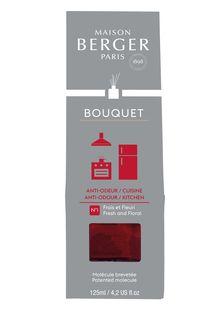 Diffusore di Fragranza a Bastoncini Anti Odore Bouquet Cube Cuisine 1 Frais Et Fleuri 125 ml. Maison Berger