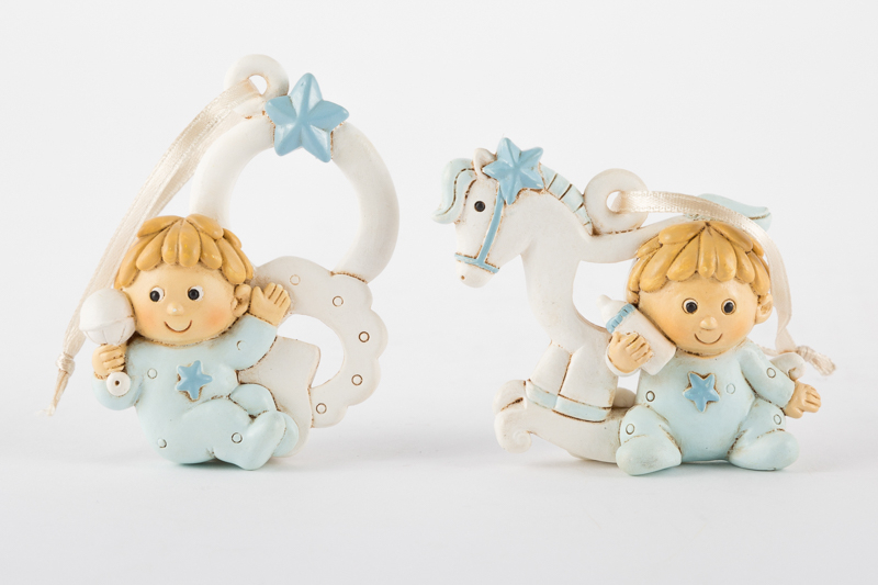 APPENDINO BIMBO IN RESINA 2 ASS. 7 CM.