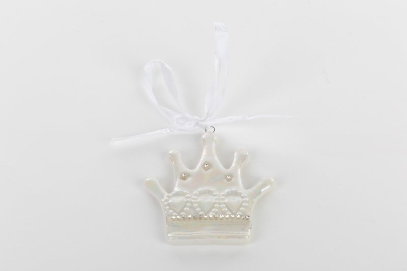 CORONA CALAMITA IN PORCELLANA BIANCA 6,5X7