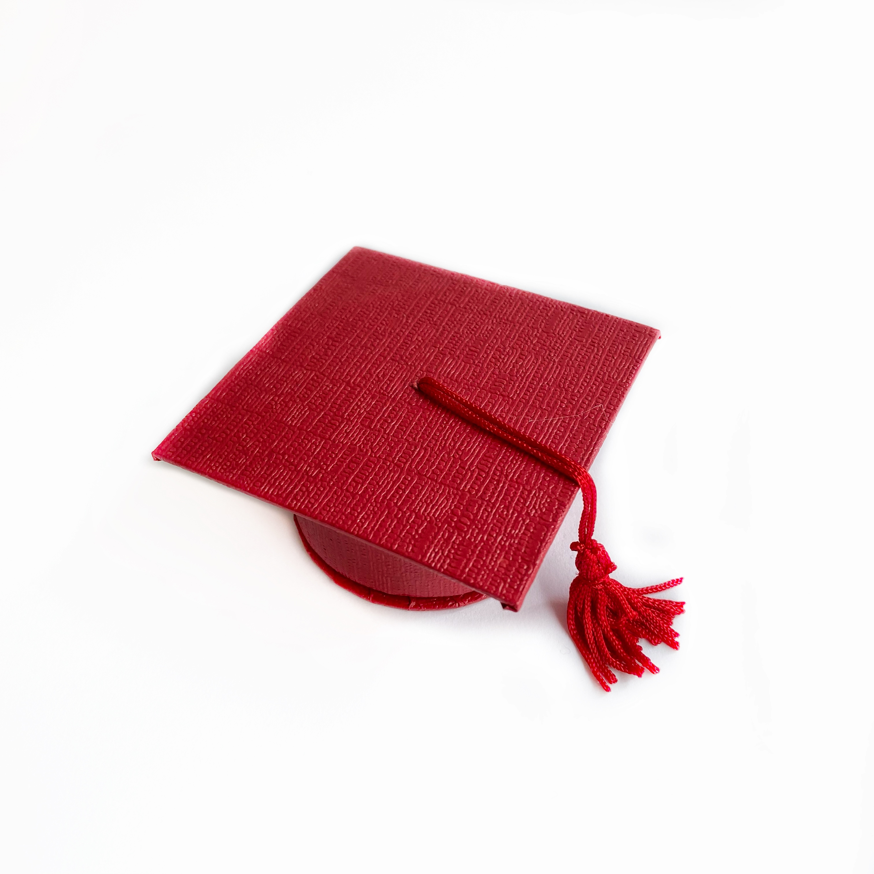 Scatola in Carta Rossa Laurea d.5,5xh3