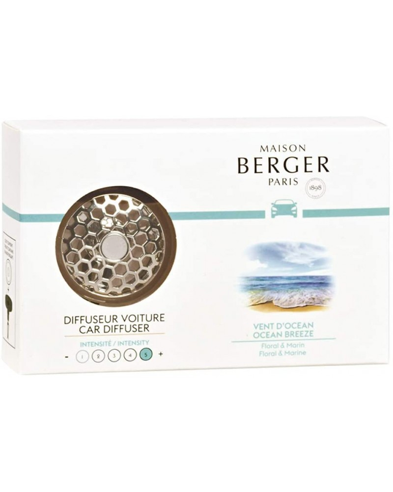 Diffusore di Profumo per Auto Honey Comb Chrome con Profumo Vent D'Ocean Maison Berger