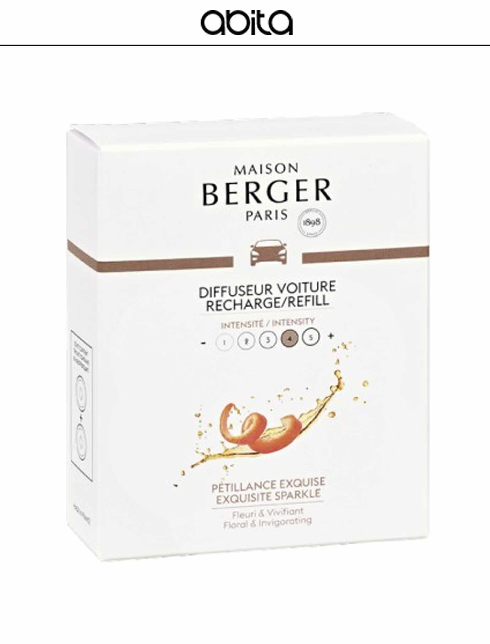 Ricarica di Profumo per Diffusore Auto Petillance Exquise Set 2 pz. Maison Berger