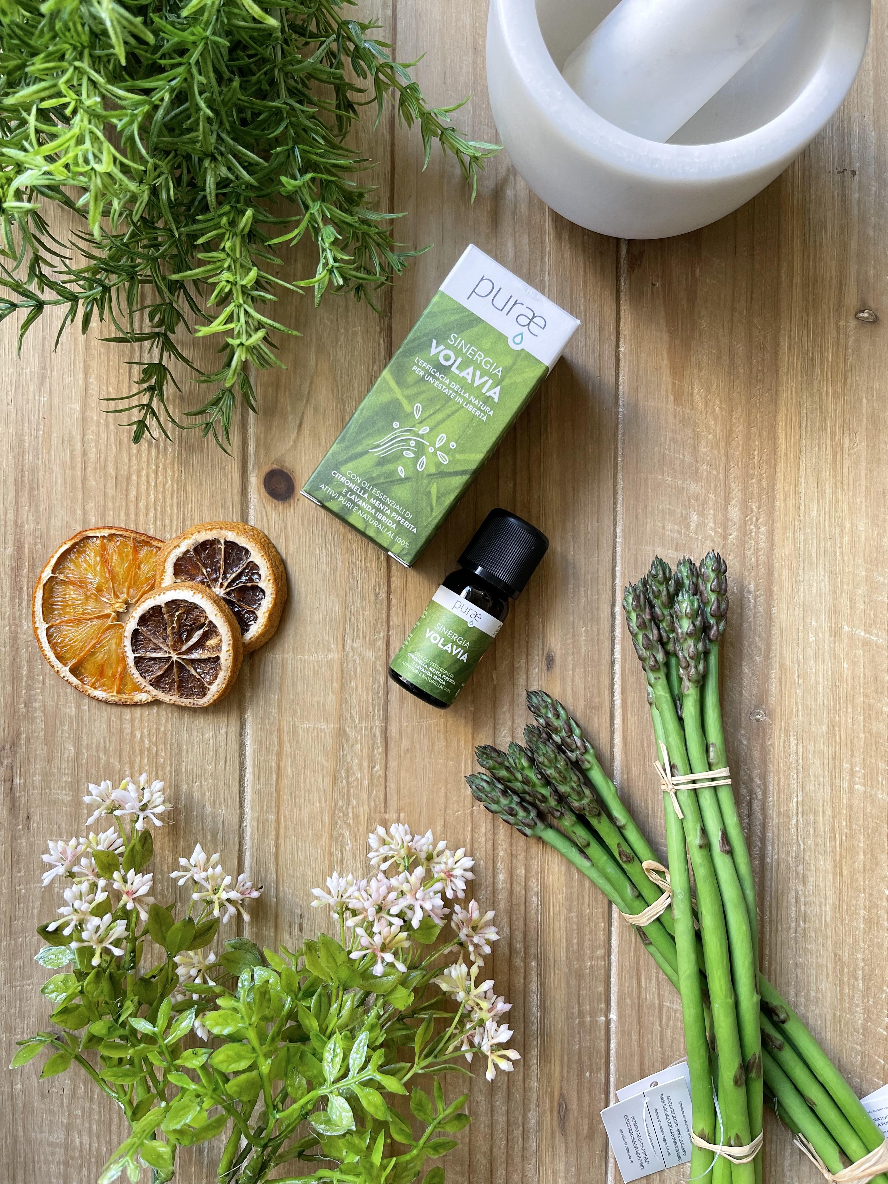 Olio Essenziale Sinergia Volavia Citronella, Menta Piperita, Lavanda Ibrida 10 ml. Edg