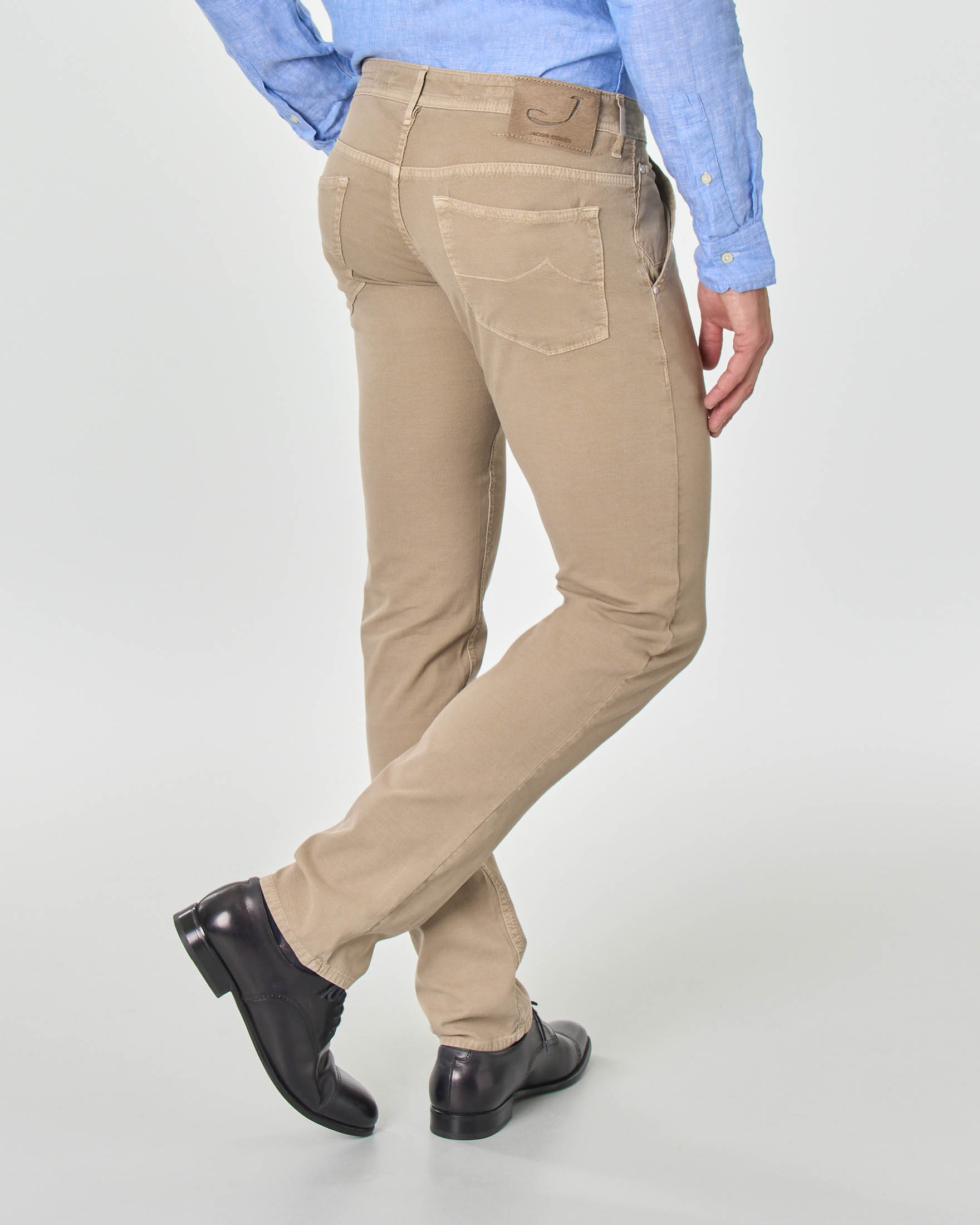 Pantaloni Donna JOPHY & CO. In Cotone Elasticizzato - Taglia Boyfriend Con 5 Tasche, Comodissimi - Foto 6