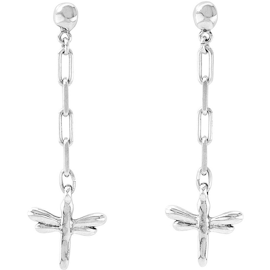 Orecchini pendenti in lega argentata  - Main view