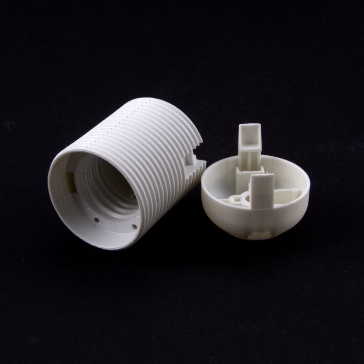 Portalampada E27 Vintage In Plastica - Set Da 4 Con Attacco Per Cavi, Isolante E Resistente Al Calore - Foto 9