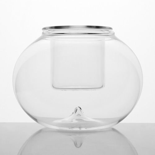 Vasi per candele in vetro borosilicato alto contenitore per beccuccio per  massaggio con portacandele in vetro con coperchio in bambù