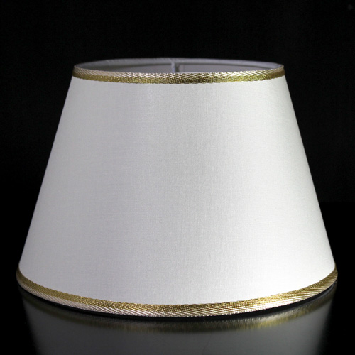 Paralume per Lampada conico ø30cm cotone Bianco