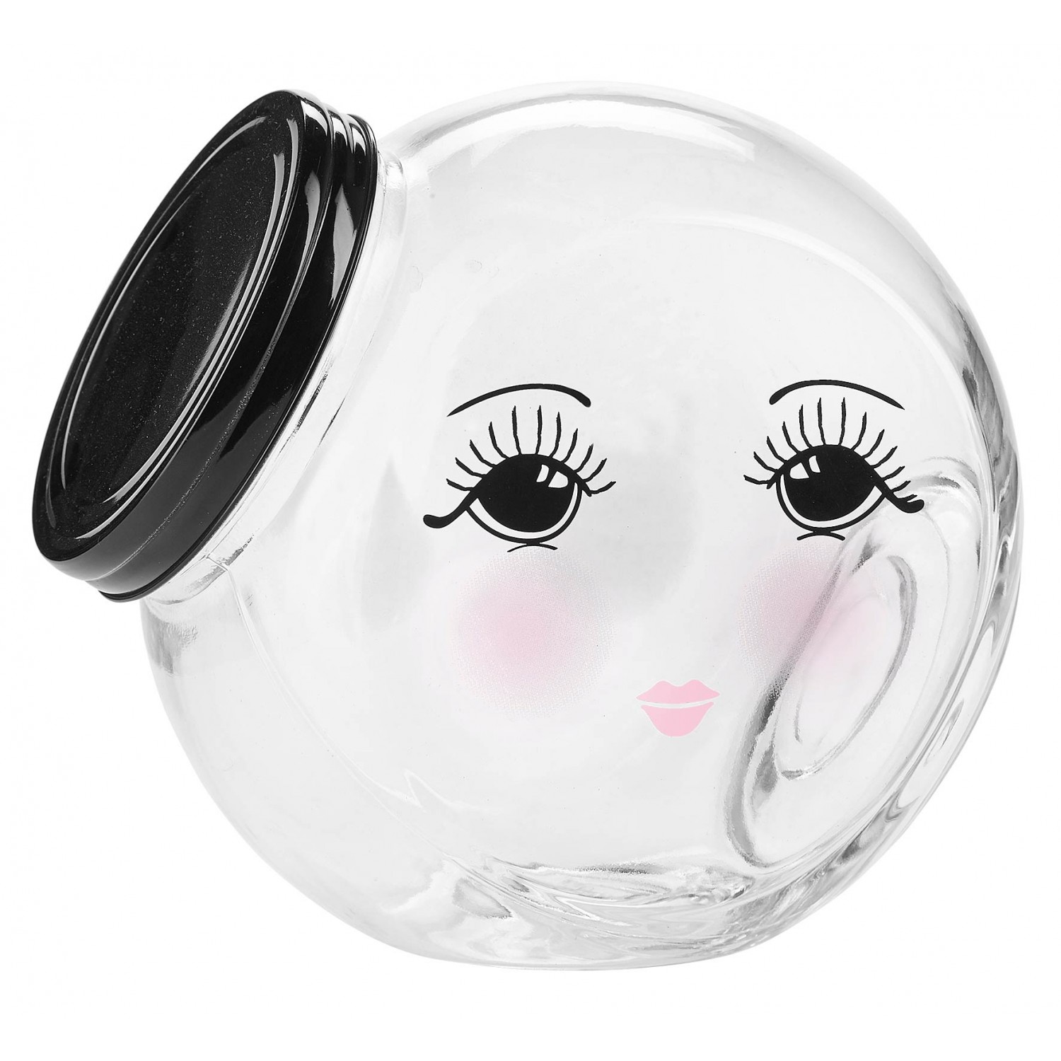 BARATTOLO GRANDE VETRO CON OCCHI
