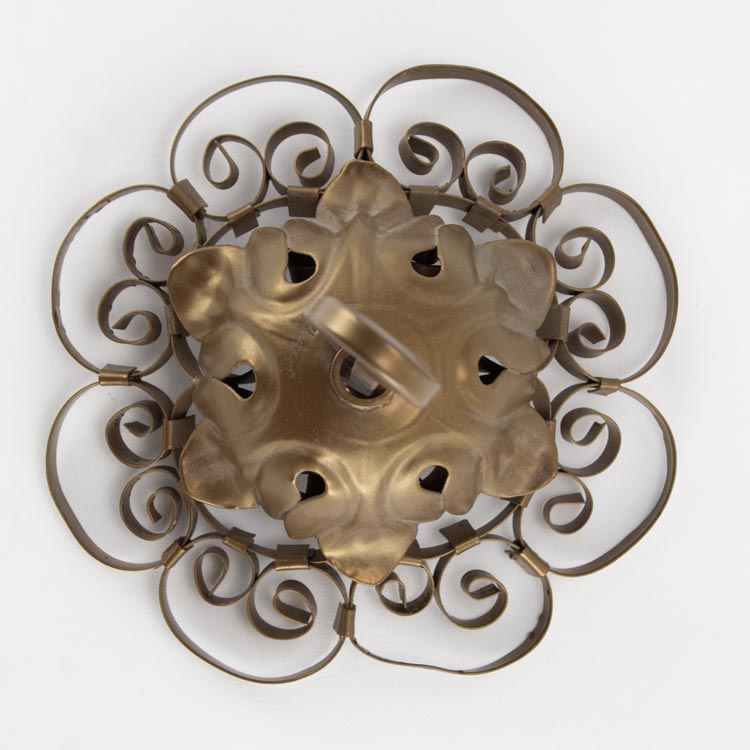 Rosone Da Soffitto Con Gancio Per Lampadari - 2 Pezzi In Ferro Vintage, Design Elegante Per Soggiorno E Bar - Foto 4