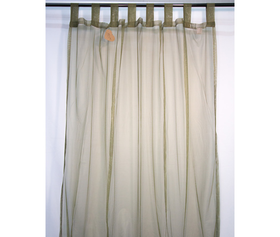 Tenda Tulle Verde con Passanti 150X290+10